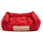 Cama para Mascota Soft Bicolor Rojo
