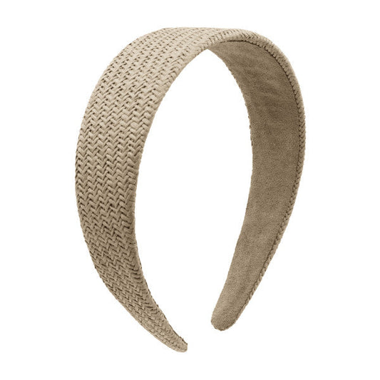 Oh My Hair Diadema Ancha Raffia Coffee