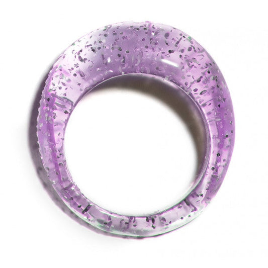 Dominnico Anillo Volumen Glitter Lila