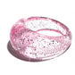 Dominnico Anillo Volumen Glitter Rosa