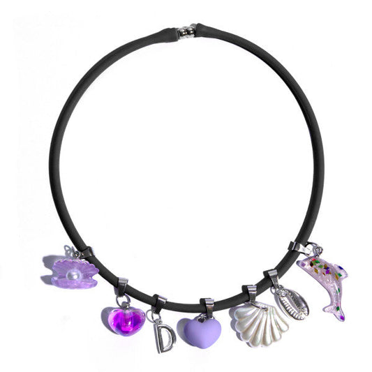 Dominnico Collar Silicona con Charms