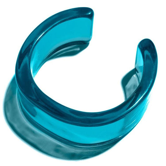 Pulsera Transparente XL Azul
