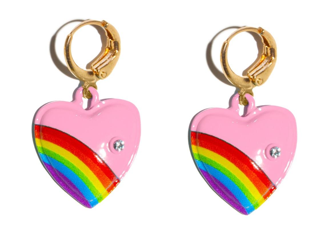 Pendientes Corazones Rosas