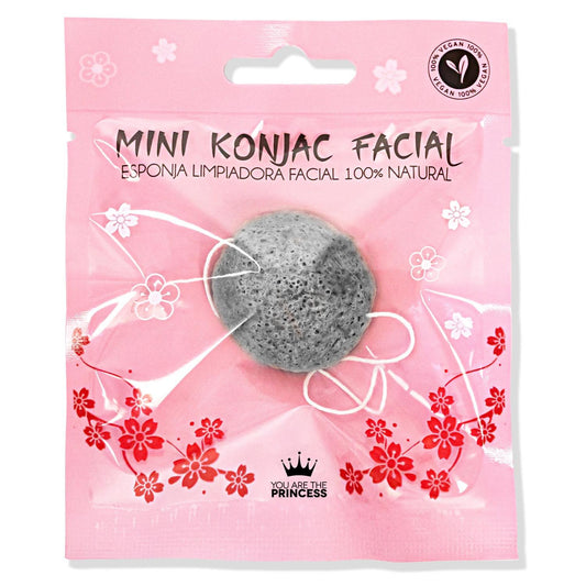 Esponja Mini Konjac Carbón de Bambú