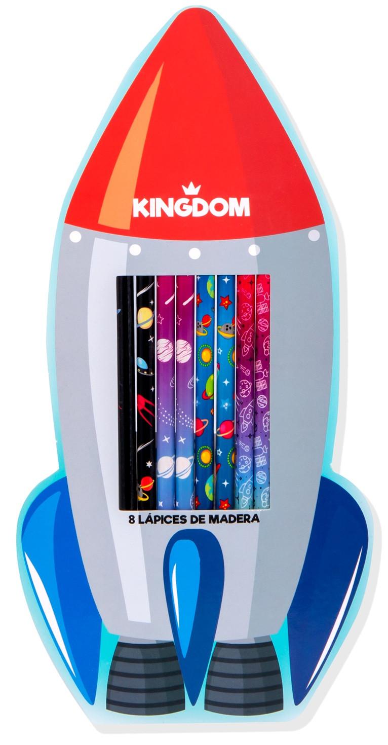 Kingdom 8 Lápices de Madera