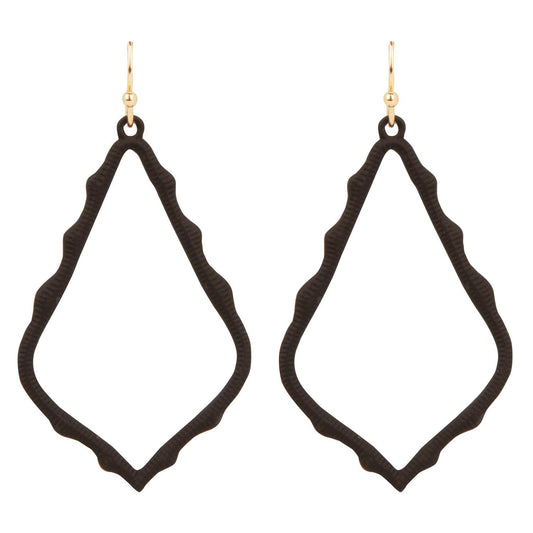 Pendientes Triángulos Negros