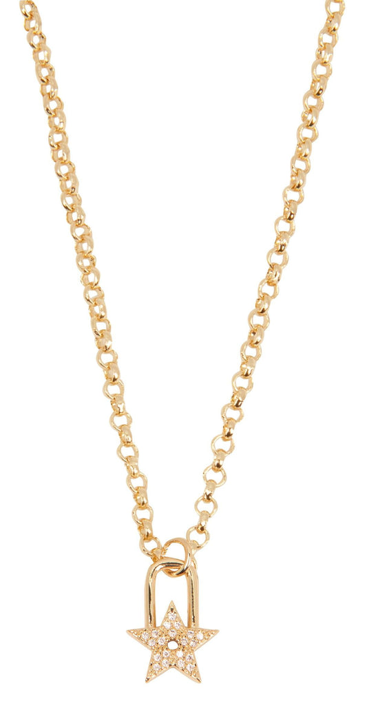 Collar Estrella Tipo Candado