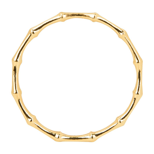 Brazalete con Forma de Bambú Oro