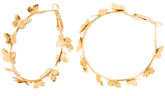 Pendientes Oro con Mariposas