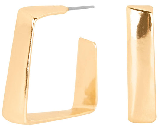 Pendientes Cuadrados Oro