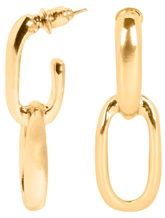 Pendientes Doble Aro Dorados