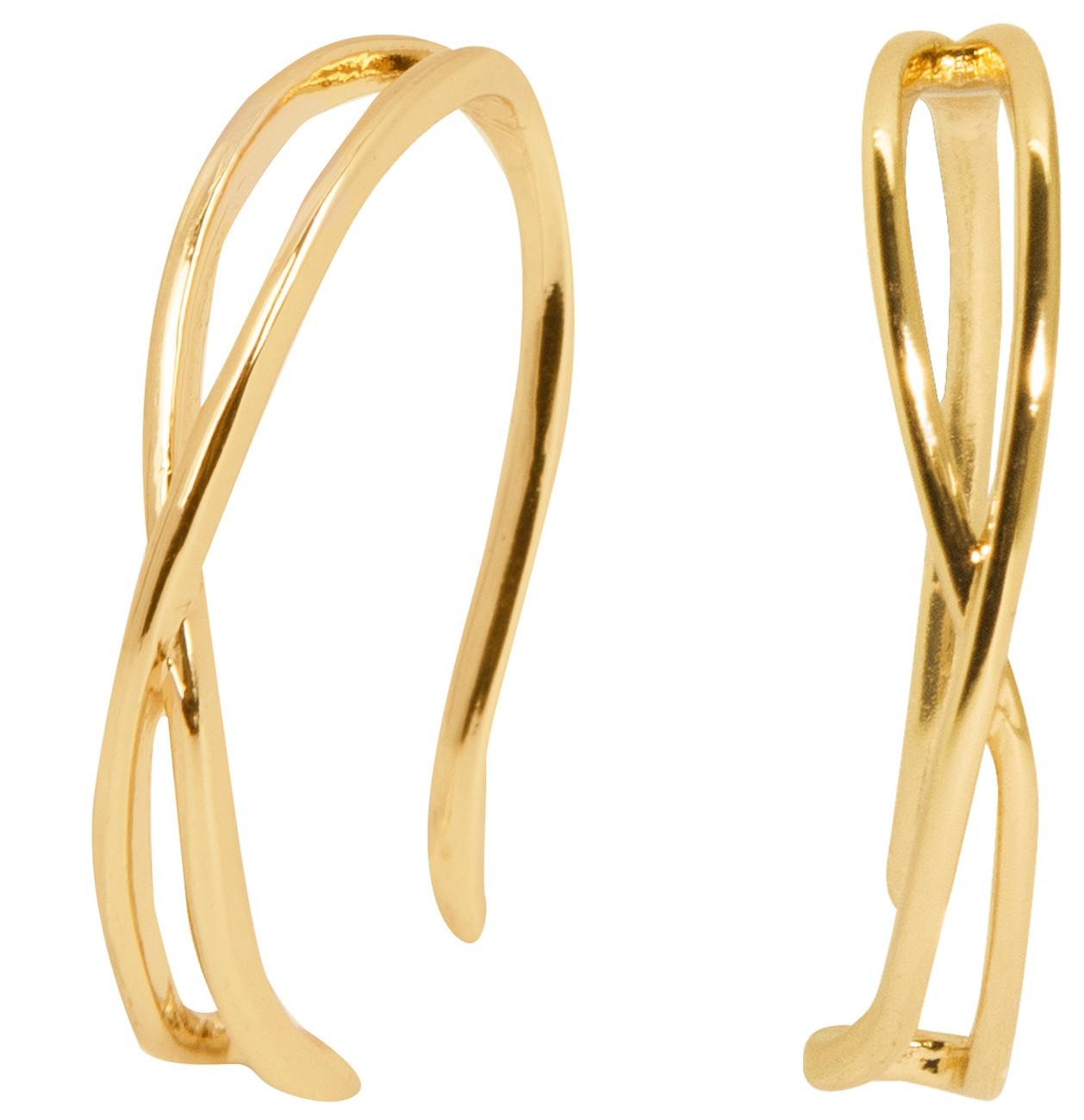 Earcuffs Dorado Cruzado