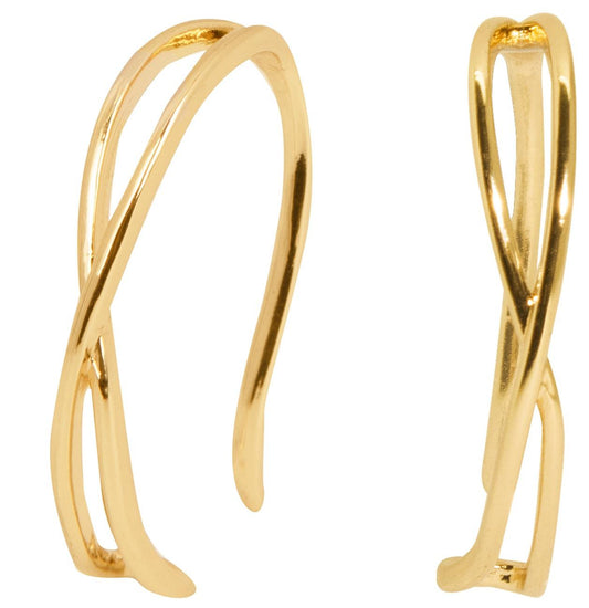 Earcuffs Dorado Cruzado