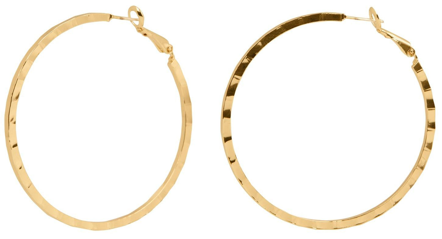 Pendientes Aro Dorados Cubo