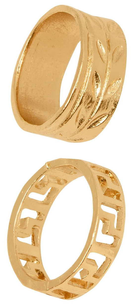 Set Anillo 2 Piezas Espiga