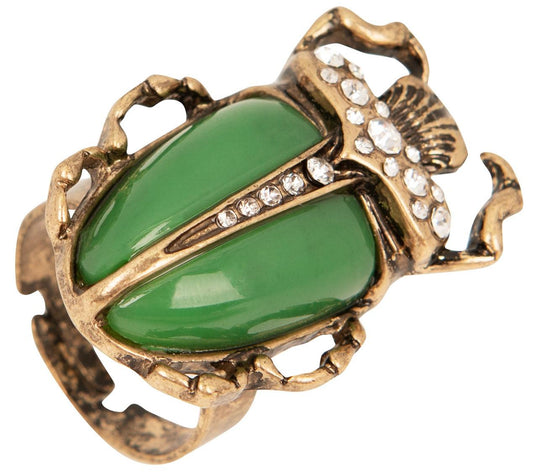 Anillo Escarabajo Verde