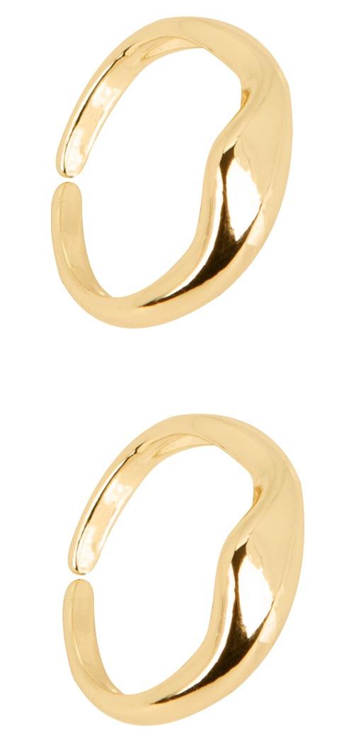 Set 2 Anillos Serpientes Oro