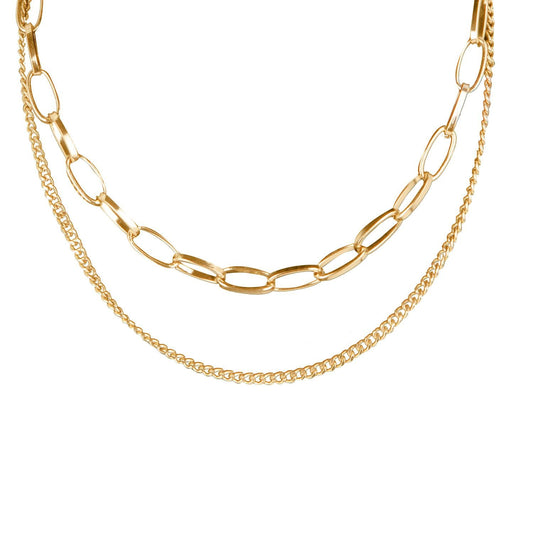 Collar Doble Eslabones Pequeños