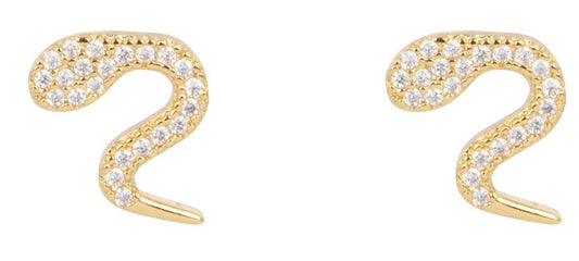 Pendientes Serpiente Blanca