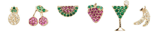 Set de Mini Pendientes Tropical