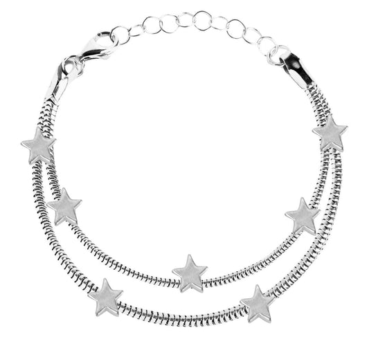 Pulsera Doble Estrellas