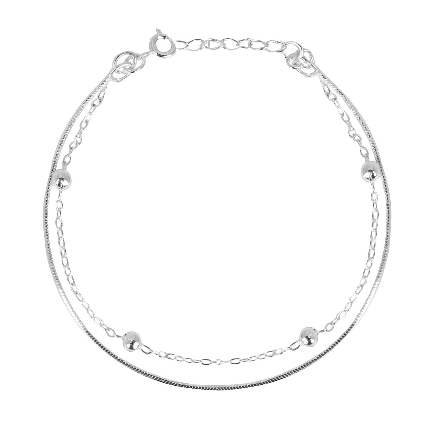 Pulsera Doble Bolitas