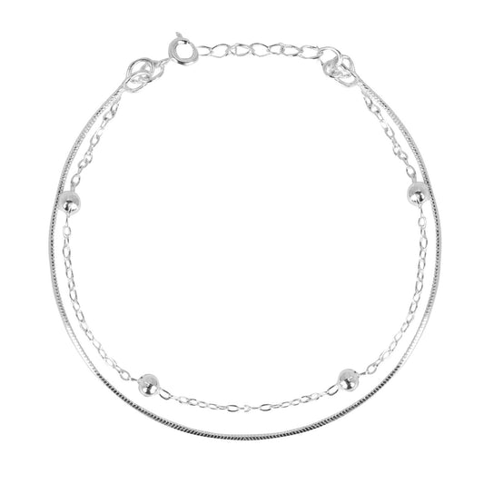 Pulsera Doble Bolitas