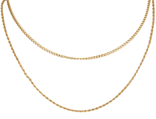 Cadena Doble Gold