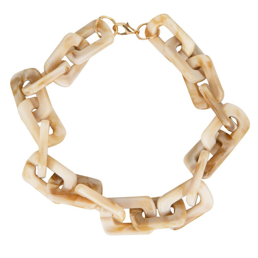Collar Eslabones Blanco