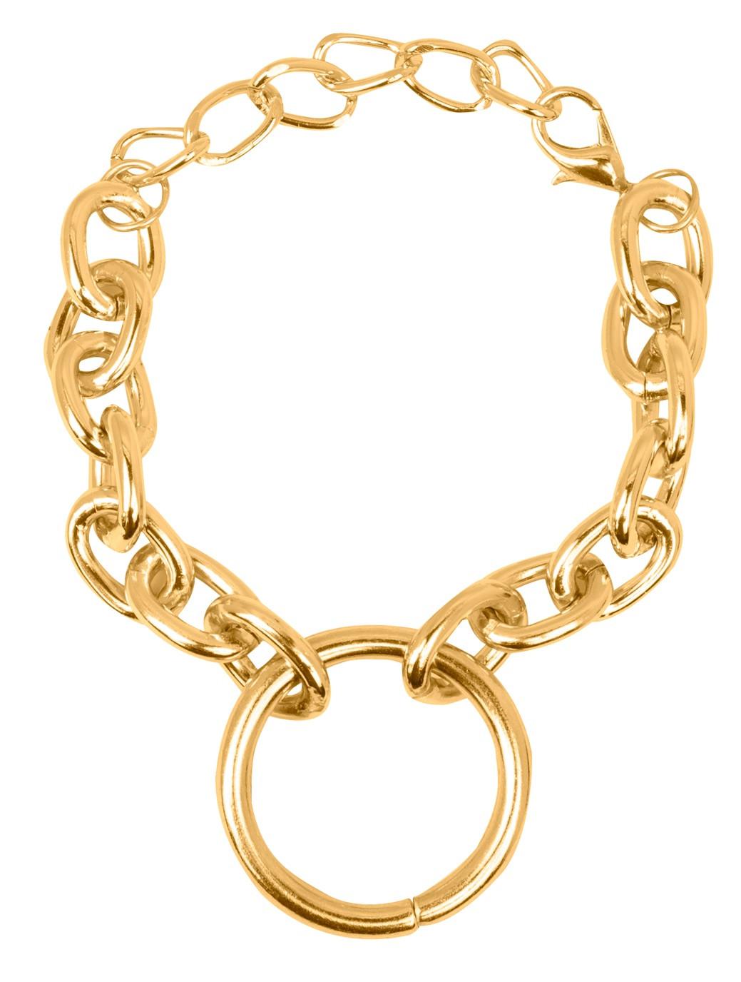 Pulsera Eslabones Aro Dorado