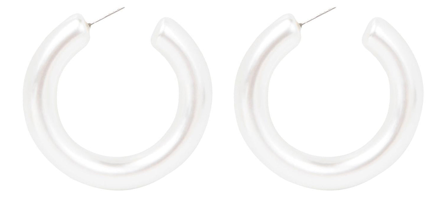 Pendientes Blancos Perlados