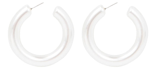 Pendientes Blancos Perlados
