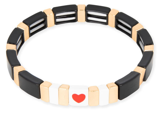 Pulsera Enamel Corazón
