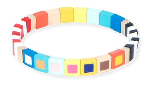 Pulsera Enamel Cuadros