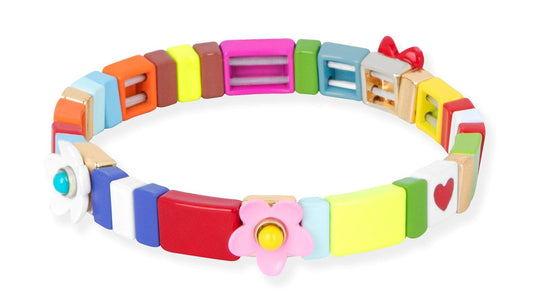 Pulsera Enamel Flor