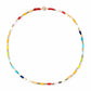 Collar Cuentas Multicolor con Dorado