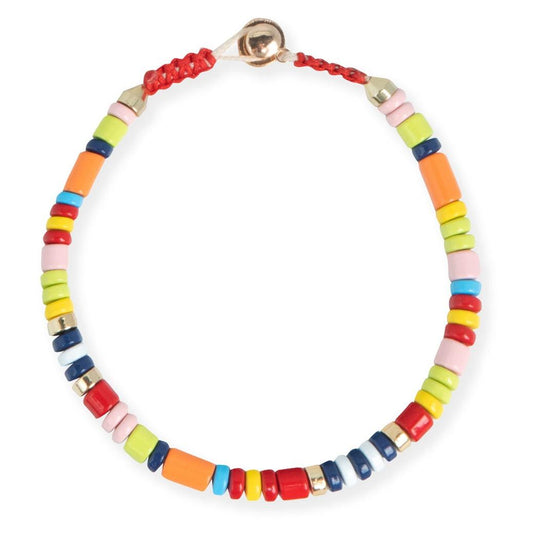 Pulsera Cuentas Redondas Multicolor