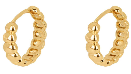 Pendientes Aro Bolitas Oro