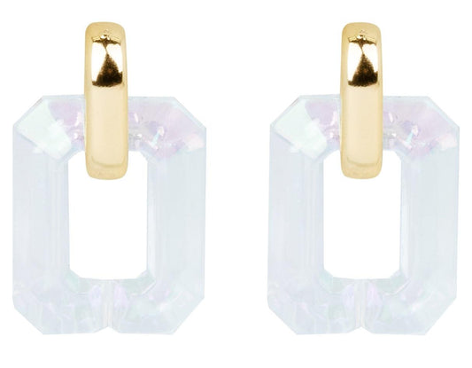 Pendientes Acrílico y Dorado