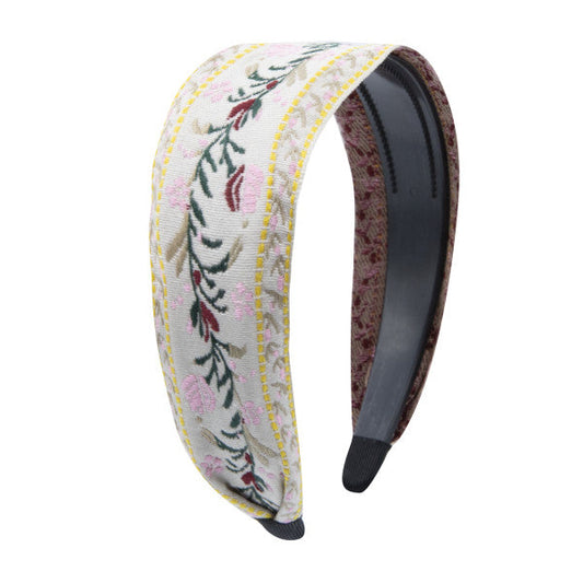Oh My Hair Diadema Bordada Flores Beige