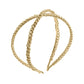 Oh My Hair Diadema Cadena Cruzada Oro