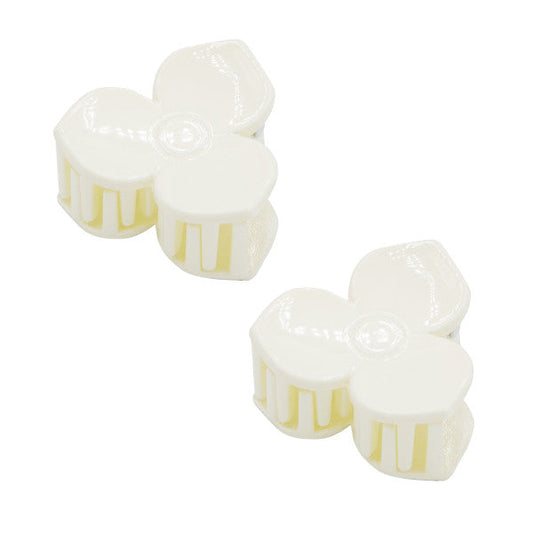 Oh My Hair Set Mini Pinzas Flor Blancas