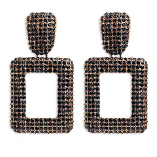 Pendientes Cuadrado Strass