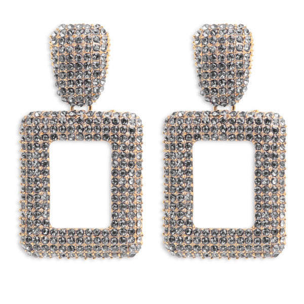 Pendientes Cuadrado Strass