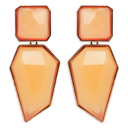 Pendientes Piedras Geométricas