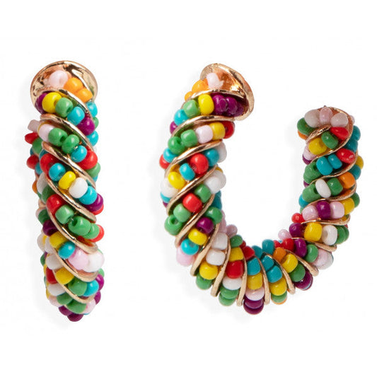 Pendientes Semiaro Piedras Multicolor
