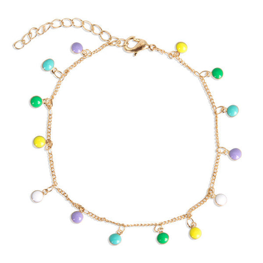 Pulsera con Bolitas de Colores