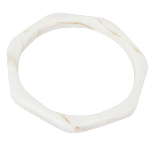 Pulsera Resina Heptagonal Fina